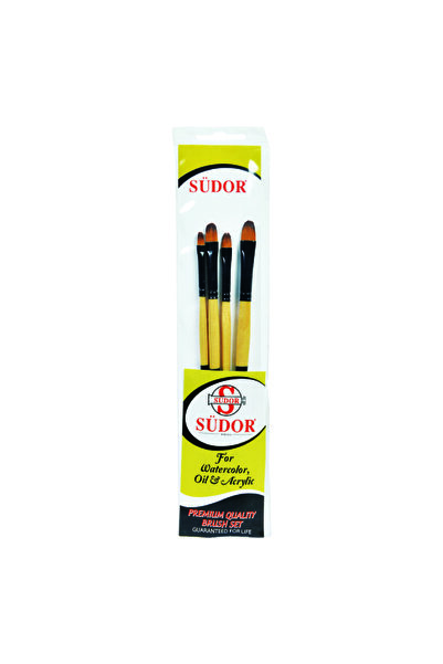 Südor Set of 13 Hobby Brushes, 4-Piece, High Quality
