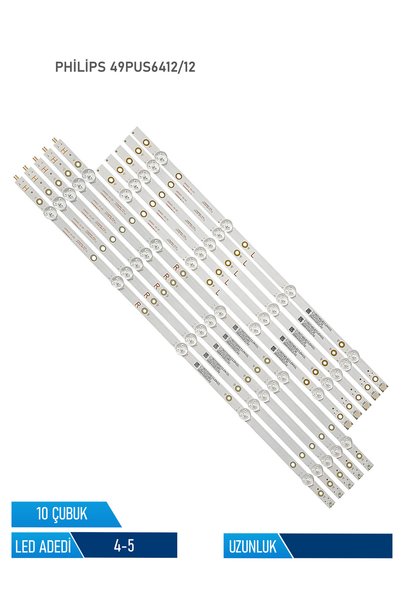 Philips 49PUS6412/12 10 Parça 49 inc Tv Led Bar