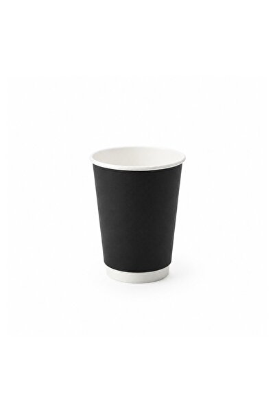 sunpack Black Paper Coffee Cups 12oz – Pack of 20