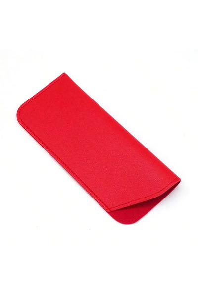 Choice6 Red 1pcPU Leather Sunglasses Pouch Soft Glasses Case Portable Anti-Sc...