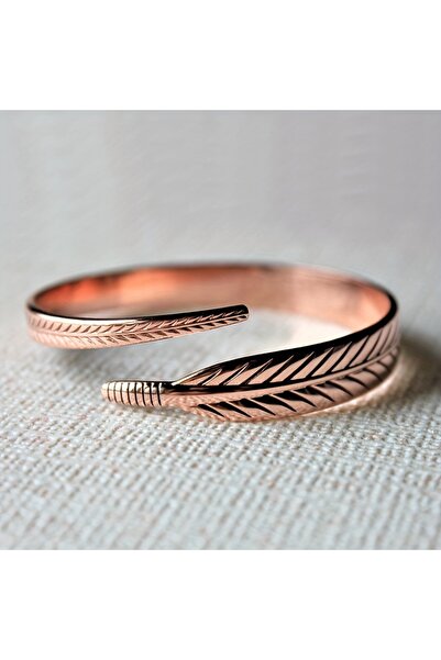 Choice TKB149 Eelgant Vintage Pure Cooper Feather Wing Cuff Bangle for Men Wo...