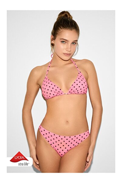 Kom Toyka Puan Patterned Triangle Bikini