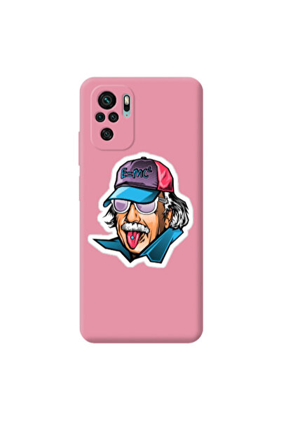 Other Xiaomi Redmi Note 10S Einstein Pink Colored Silicone TPU Θήκη