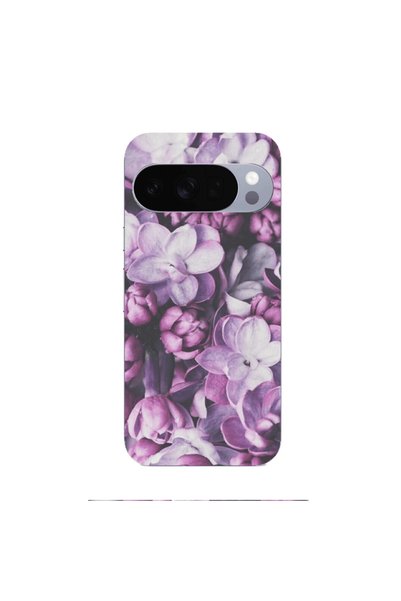 Other Google Pixel 10 Pro Purple Flowers Transparent Silicone TPU Θήκη