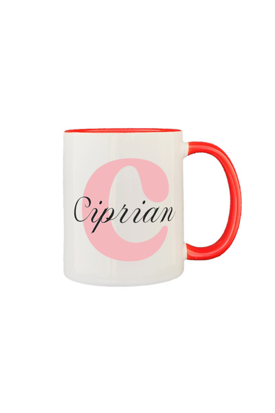 AFFIX THE DIFFERENT PERSPECTIVE Cana personalizata, alba cu interior si maner...