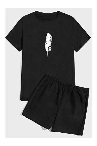 ZEMLİYA Sara Unisex Oversize Shorts Set Short Sleeve T-Shirt Comfortable Fit ...