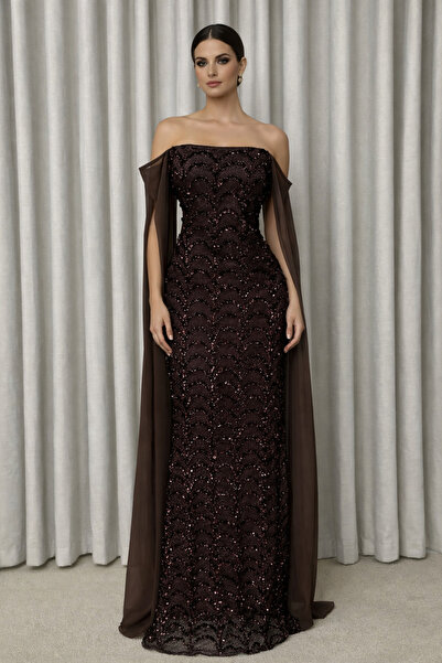 shahad fashion "Cocoa Waves" Dress 🍫 👑