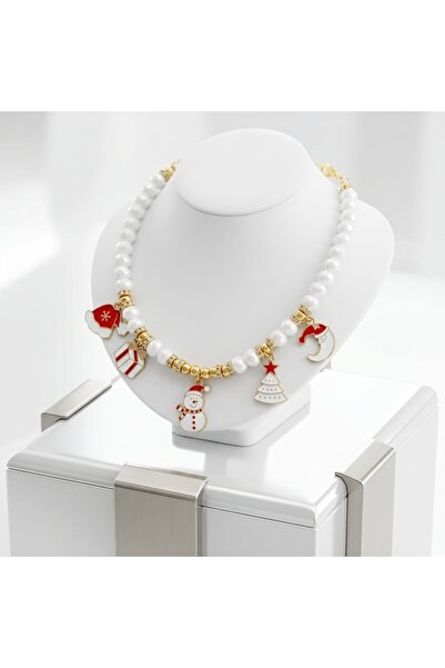 Lady Fify Snowman and New Year Themed White Crystal Christmas/Christmas Penda...