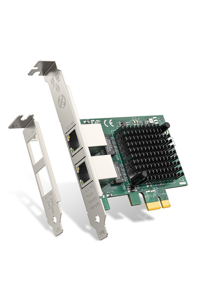 EDUP κάρτα επέκτασης δικτύου PCIe σε 2x RJ45 EP-9613, 1000Mbps