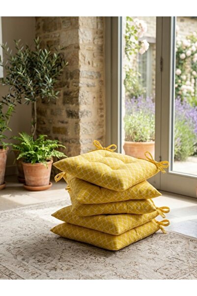 Erca Home Tekstil Ürünleri Boncuk Elyaf Dolgulu Kumaş Bağcıklı 2 Adet Sandaly...