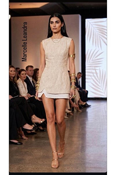Marcelle Leandra Lumière Du Jour Linen Dress