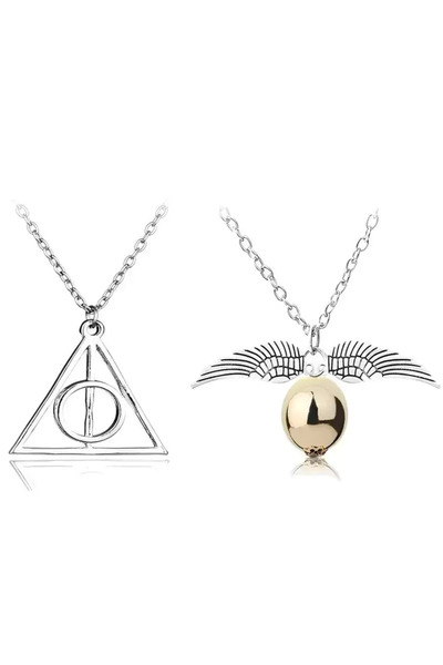 Generic Brand Snitch Golden and Deathly Hallows Triangle Harry Potter Unisex ...