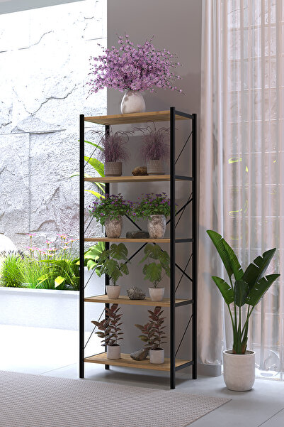 AWOX Lavanta 5 Katlı Metal Çiçeklik Saksılık Standı 150 cm Dekoratif Bitki Ra...