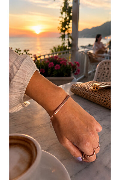 Bk Gift Plate Bracelet Gold and Silver Color Minimal Women's Jewelry