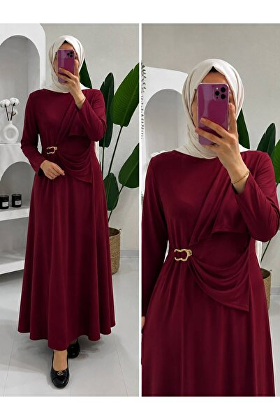 suphan tekstil Sandy Dress with Side Buckle Detail