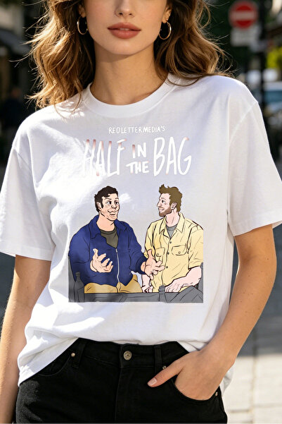 Fleck تي شيرت نسائي من Half In The Bag Redlettermedia برسومات كرتونية بنمط كا...