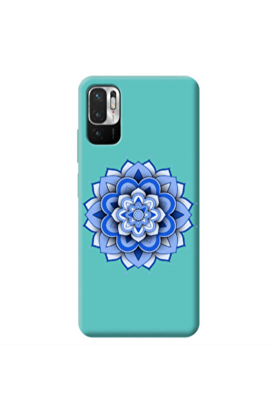 Other Xiaomi Redmi Note 10 Pro 5G Manadala D9 Turquoise Colored Silicone TPU ...