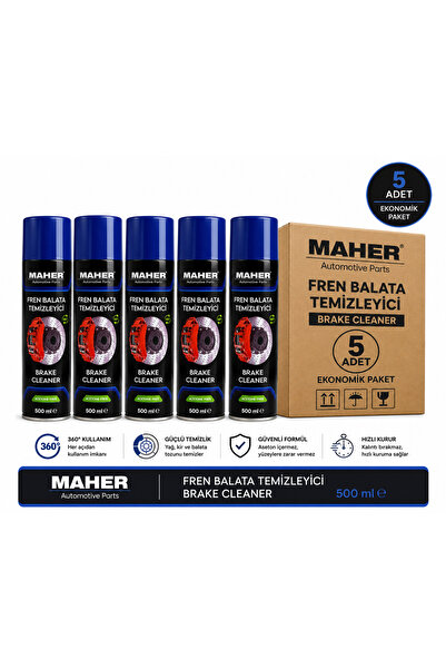 Fren Balata Temizleyici Sprey Brake Cleaner 500 ml 5’li Ekonomik Paket