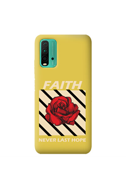 Other Xiaomi Poco M3 Faith Never Last Hope Yellow Colored Silicone TPU Θήκη