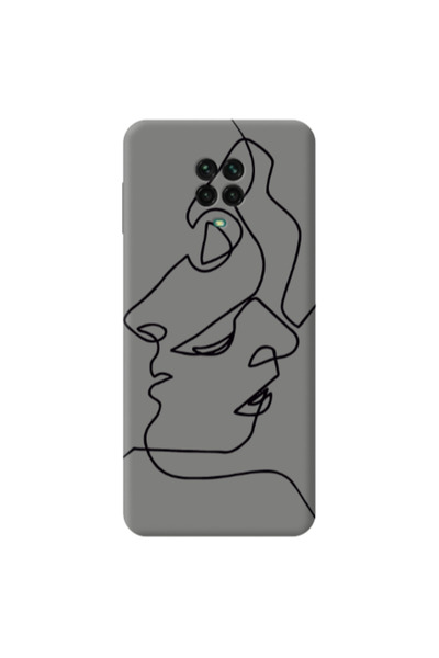 Other Xiaomi Redmi Note 9 Pro intertwined Grey Colored Silicone TPU Θήκη