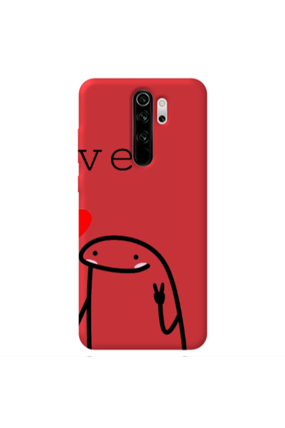 Other Xiaomi Redmi Note 8 Pro Love 2 Red Colored Silicone TPU Θήκη