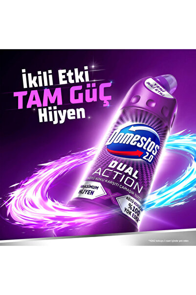 Domestos Dual Action Kötü Koku Karşıtı Çamaşır Suyu 750 ml x6