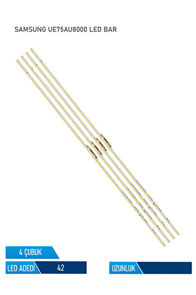 UE75AU8000 Tv Led Bar 4 Parça 50 inc