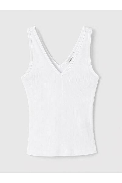 LC Waikiki Vizyon New Season V-Neck Women's Ribbed Undershirt