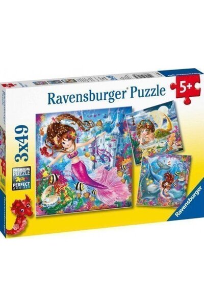 RAVENSBURGER Παζλ 3Χ49 Γοργόνες (08063)