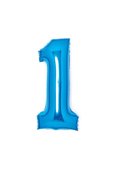OEM Μπαλόνι Foil Αριθμός '1' Μπλε 66εκ.