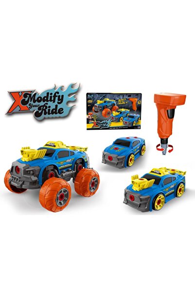 Blue Toys Αυτοκίνητο με Κίνηση Τριβής 3 σε 1 Φτιάξτο Μόνος Σου (MKT063780)