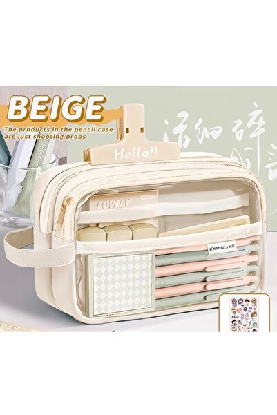 iyzi Large capacity pencil box pen holder school supplies cosmetic organizer