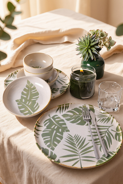Keramika Forest Yemek Takımı 6 Parça 2 Kişilik 22726-27-28