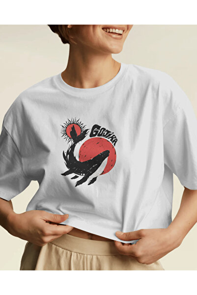 buzagi tasarım ürünleri Gojira Unisex White Regular T-Shirt