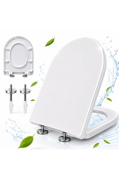 TnsAround Scaun de toaletă universal, Balamale metalice, PP rezistent, Dimens...
