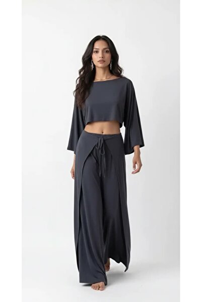 Siyukata Slit Draped Bohemian Trousers