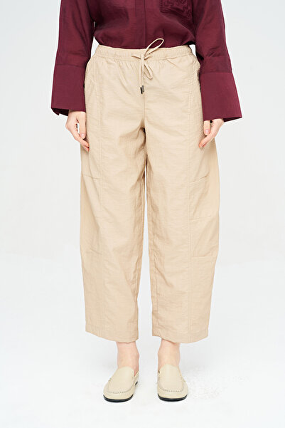 Orfeo Negro Women's Lace-Up Solid Color Cargo - Parachute Pants