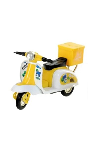 Lisinya Pull and Drop Metal Vespa Motor 12 cm - Fy361A-12D - Yellow (Lisinya)