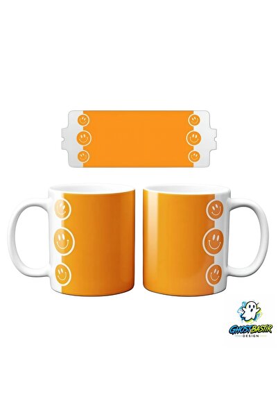Ghostbastır Design Smiling Emoji Mug |   Single Piece K0246