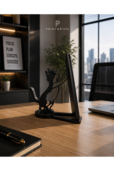 Neux Modern Cat Phone Stand – Office and Desk Phone Holder