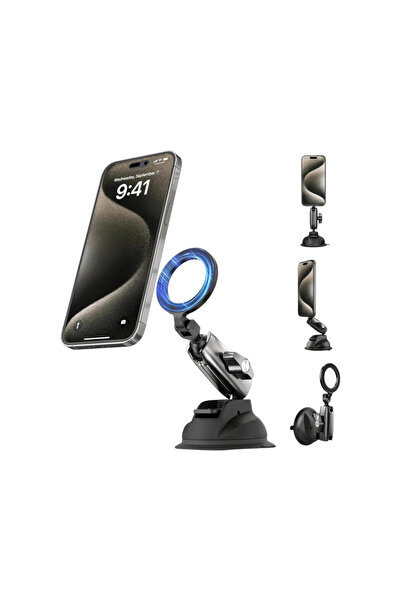 TELESIN Suction Cup Magnetic Phone Mount Holder Smartphone Magsafe