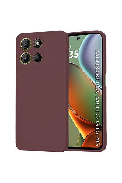 Techsuit Θήκη για Motorola Moto G15 / G15 Power - SoftFlex - Δαμασκηνί Κόκκινο