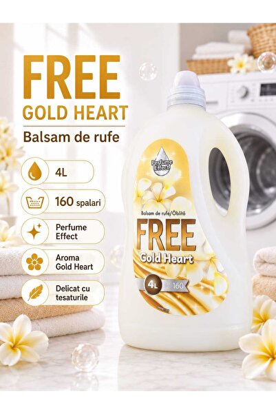 FREE Balsam de rufe Gold Heart, Perfume Effect, 4 L, 160 spalari