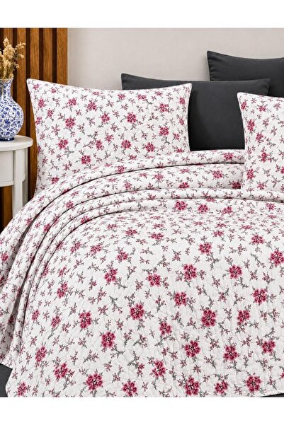 Shopyteks Double Bedspread 200X220 Quilted Pique Feather Patterned Soft Bedsp...