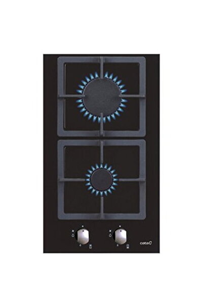 Cata Plită SCI 3002 BK, pe gaz, lățime 30 cm, 2 zone de gătit, control mecani...