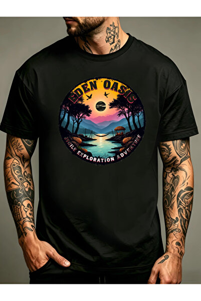 1001moda Eden Oasis Juvenile Exploration Adventure Men'S Crewneck T-Shirt | L...