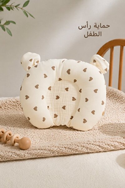 Generic وسادة قطنية لتشكيل الرأس ودعم الرقبة، على شكل حرف U، مريحة ومسامية، ل...