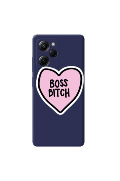 Other Xiaomi Poco X5 Pro Boss Bitch Dark blue Colored Silicone TPU Θήκη