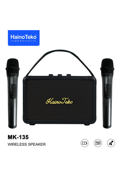 HAINOTEKO Haino Teko MK-135 Portable Wireless Speaker with Dual Microphones f...