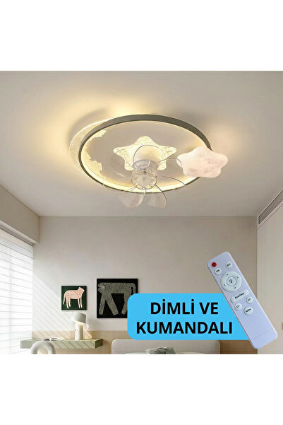 TRAPOWER Star Fanlı Plafonyer Led Avize